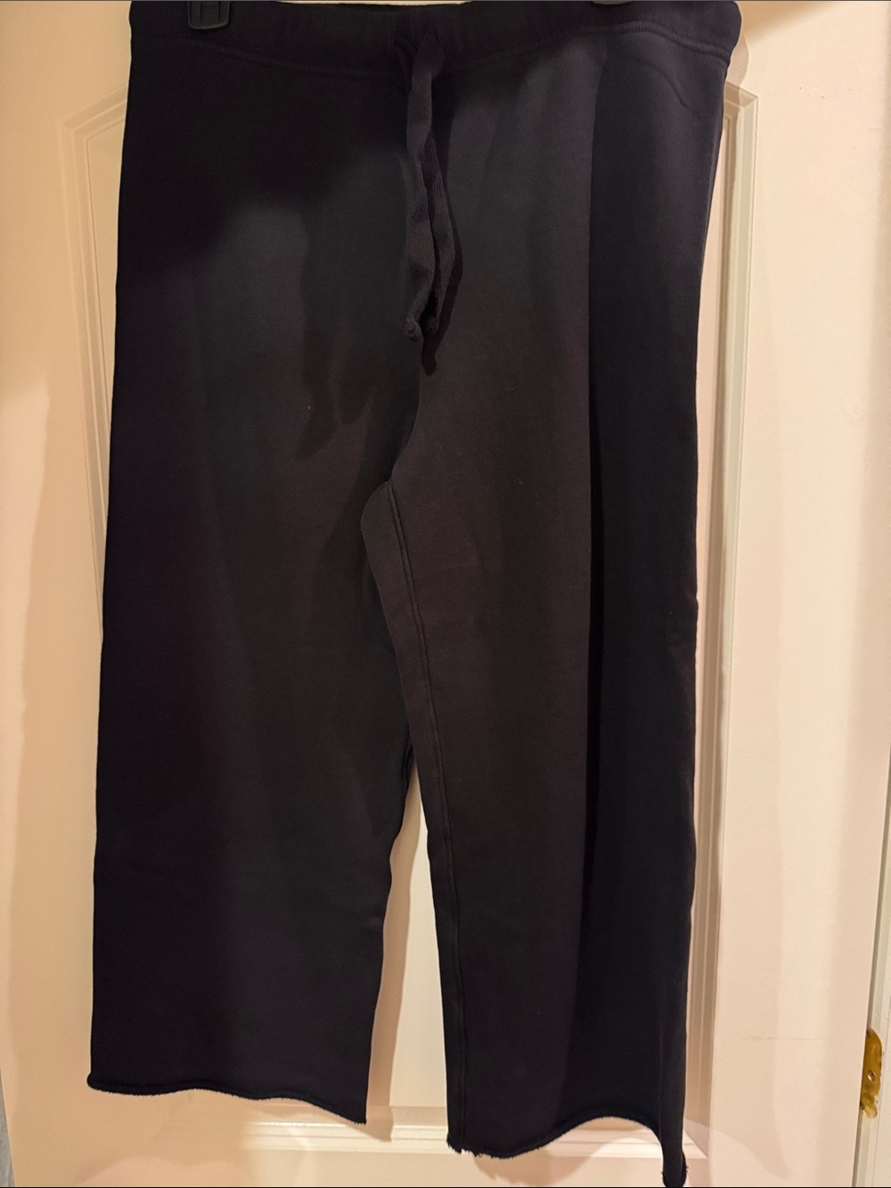 Frank & Eileen cropped Black Women's Drawstring Sweatpants